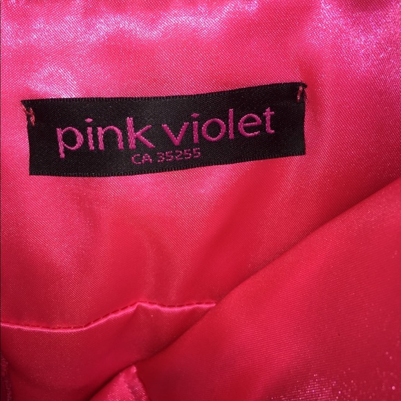 Pink Violet Diamond V Bust Dress - Picture 5 of 5